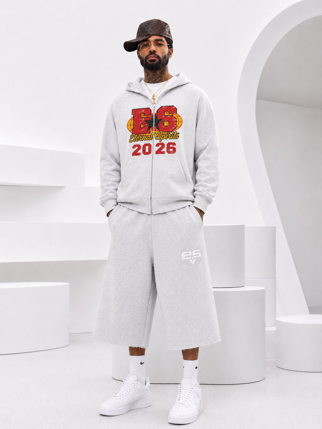 ES “Globe” Zip Up Hoodie
