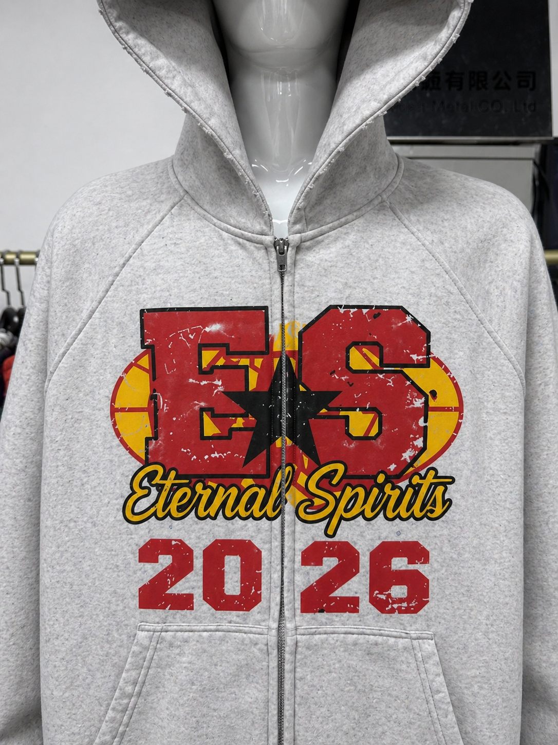 ES “Globe” Zip Up Hoodie